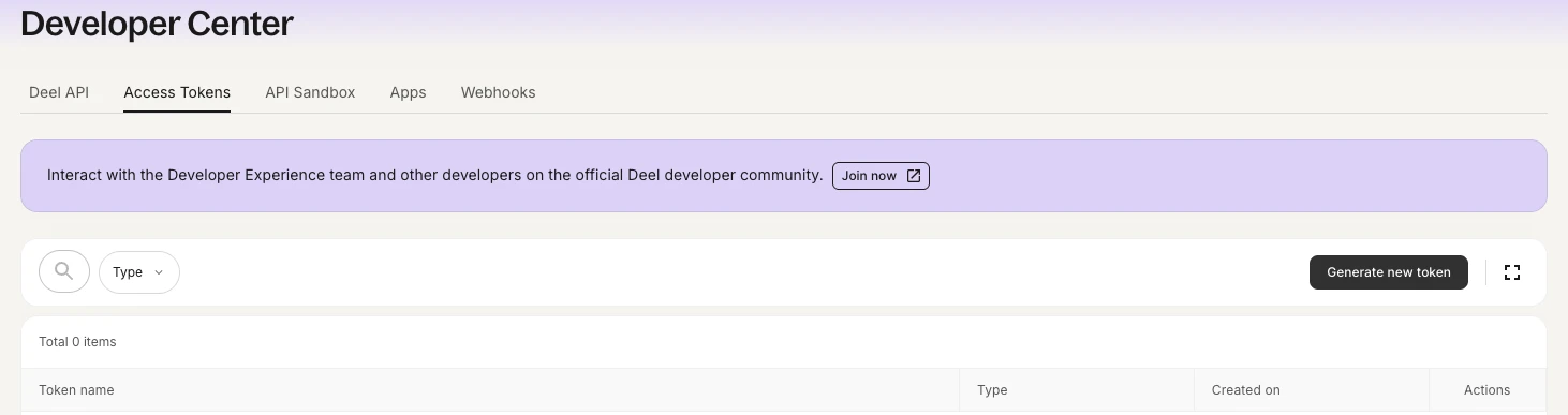 Generate Deel Token