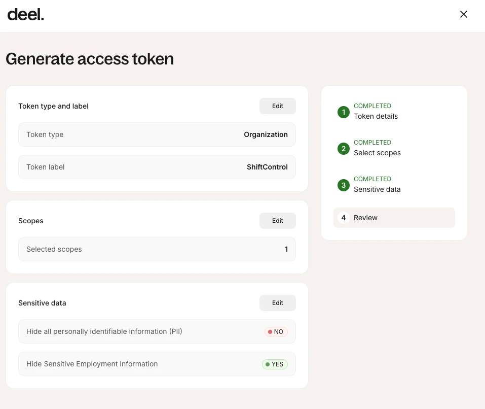 Finalize Deel Token